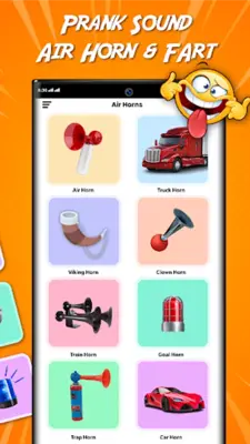 Air Horn Sounds and Siren Prank android App screenshot 4